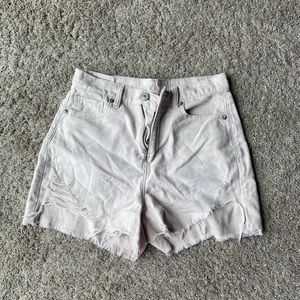 American Eagle cutoff khaki shorts - size 4 - high waist